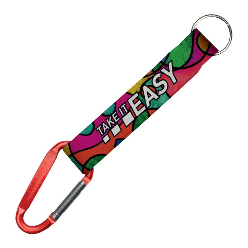 Unique carabiner RPET keychain