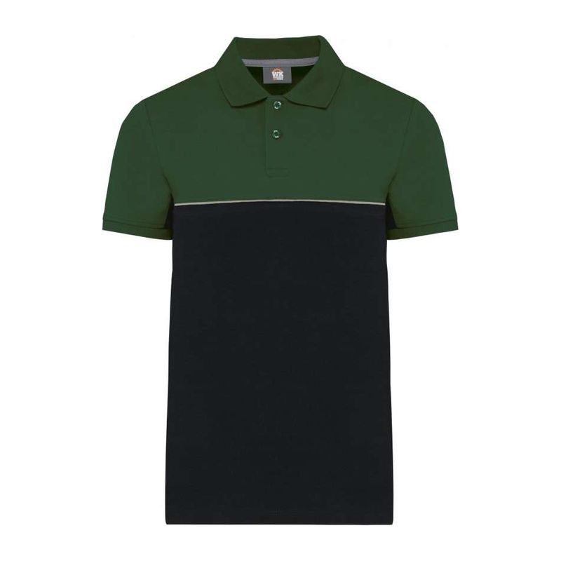 UNISEX ECO-FRIENDLY TWO-TONE SHORT SLEEVE POLO SHI