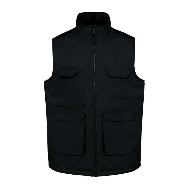 UNISEX PADDED MULTI-POCKET POLYCOTTON VEST