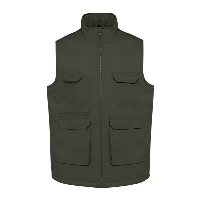 UNISEX PADDED MULTI-POCKET POLYCOTTON VEST