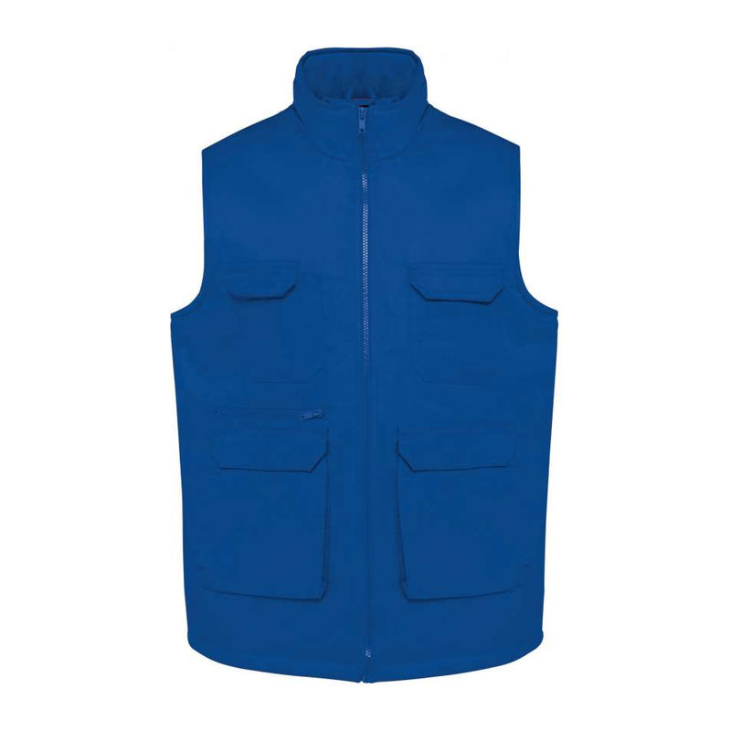 UNISEX PADDED MULTI-POCKET POLYCOTTON VEST
