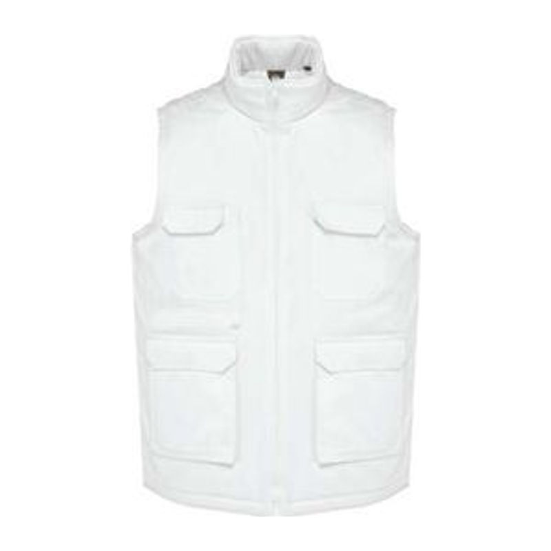 UNISEX PADDED MULTI-POCKET POLYCOTTON VEST