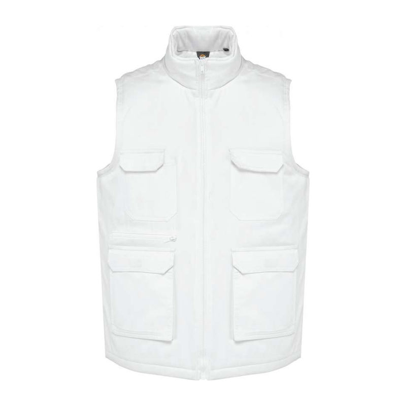 UNISEX PADDED MULTI-POCKET POLYCOTTON VEST