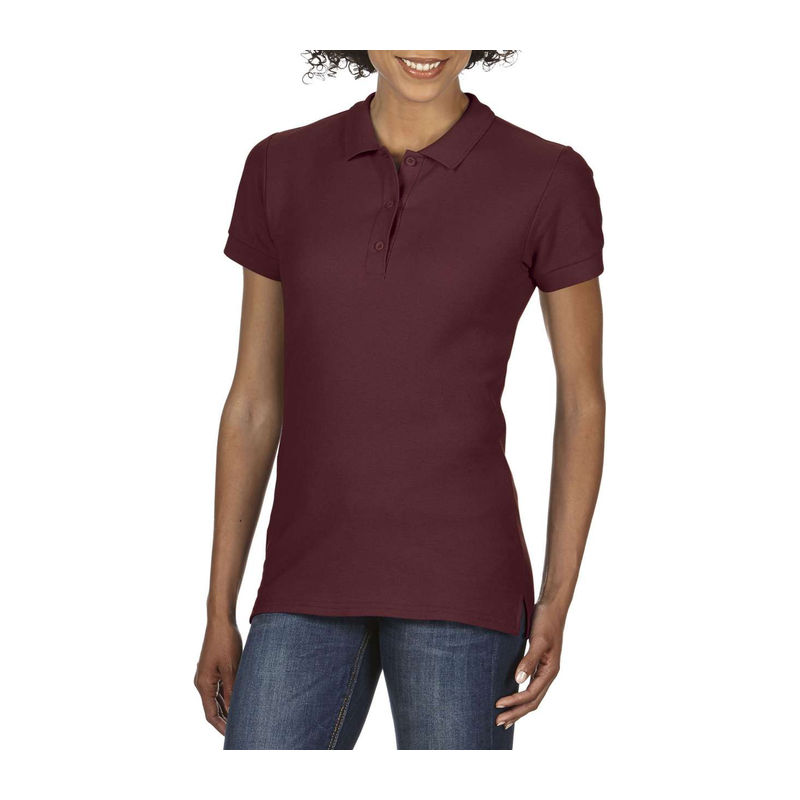 GILDAN® PREMIUM COTTON LADIES' DOUBLE PIQUÉ POLO