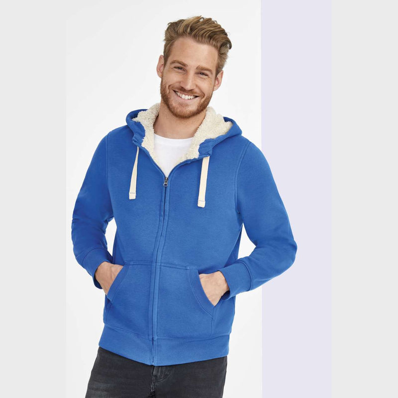 SOL'S SHERPA - UNISEX ZIPPED JACKET WITH "SHERPA" 