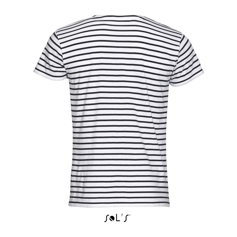 SOL'S MILES MEN - ROUND NECK STRIPED T-SHIRT
