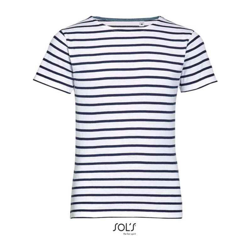 SOL'S MILES KIDS - ROUND NECK STRIPED T-SHIRT