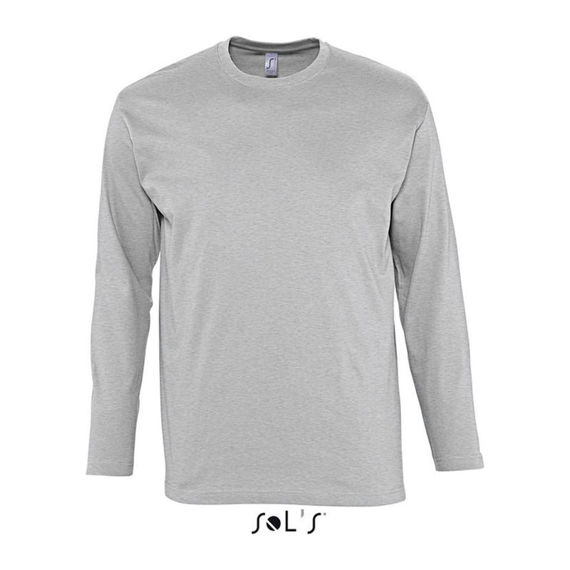 SOL'S MONARCH - MEN'S ROUND COLLAR LONG SLEEVE T-S