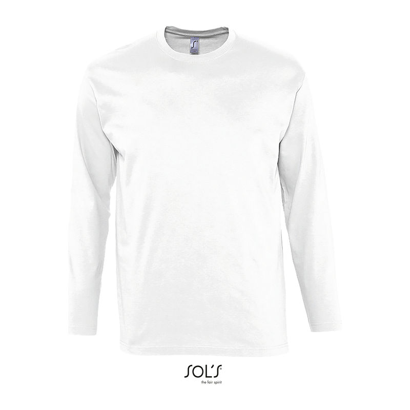 SOL'S MONARCH - MEN'S ROUND COLLAR LONG SLEEVE T-S