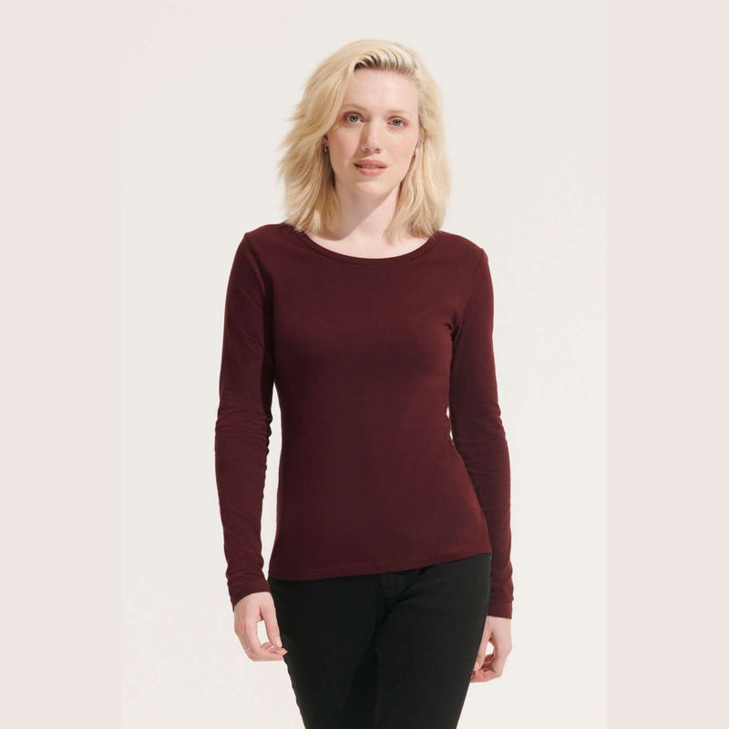 SOL'S MAJESTIC - WOMEN'S ROUND COLLAR LONG SLEEVE 