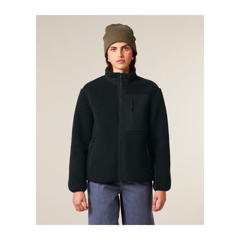 Brooker unisex relaxed fit sherpa jacket