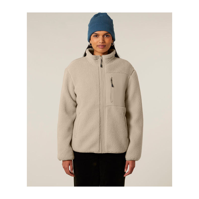 Brooker unisex relaxed fit sherpa jacket