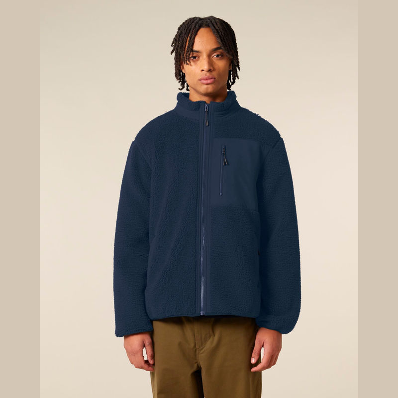 Brooker unisex relaxed fit sherpa jacket