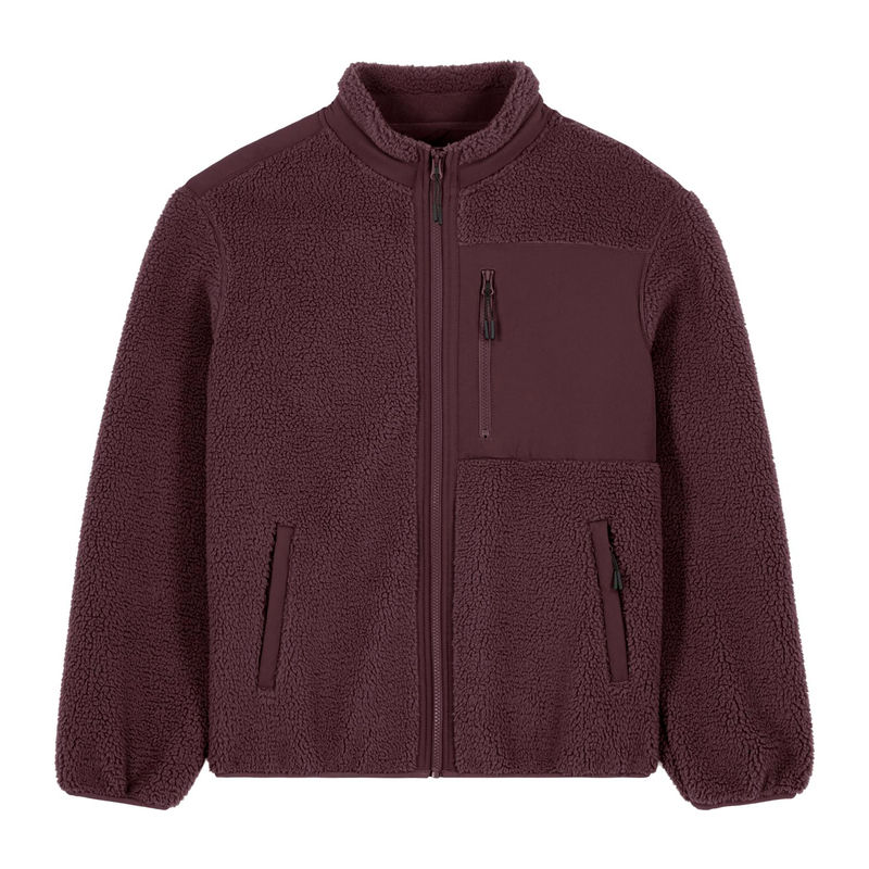 Brooker unisex relaxed fit sherpa jacket