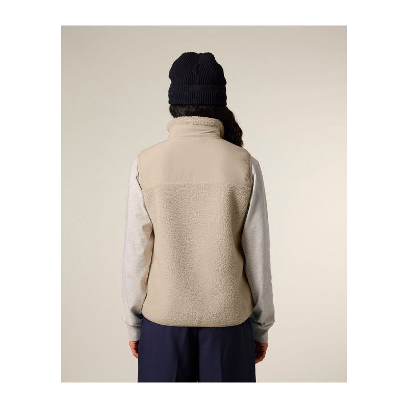 Liner unisex sleeveless sherpa jacket
