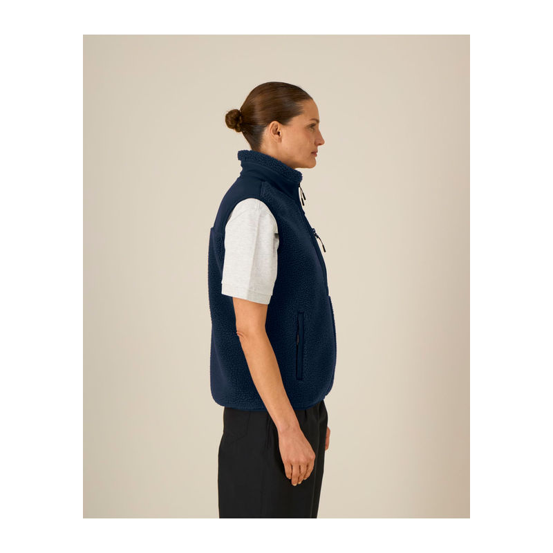 Liner unisex sleeveless sherpa jacket