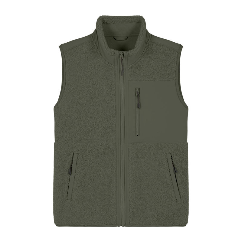 Liner unisex sleeveless sherpa jacket