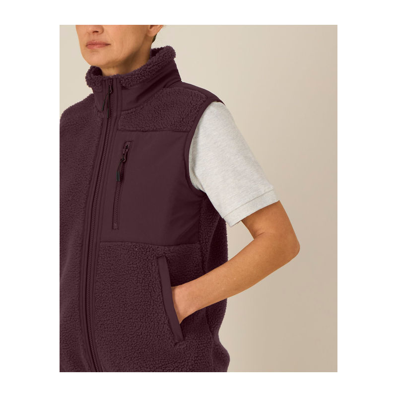 Liner unisex sleeveless sherpa jacket