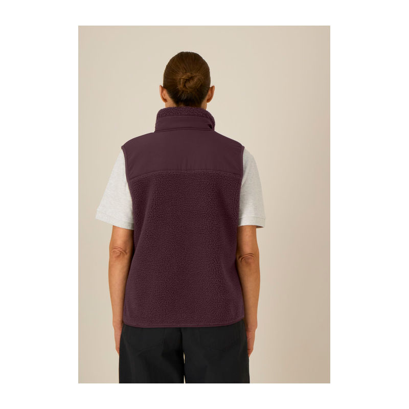 Liner unisex sleeveless sherpa jacket