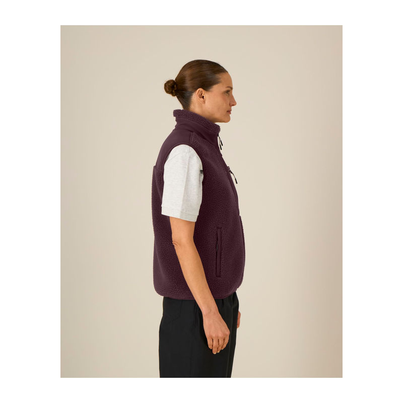 Liner unisex sleeveless sherpa jacket