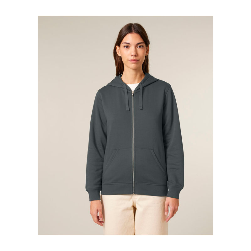 Mixer unisex zip-thru hoodie