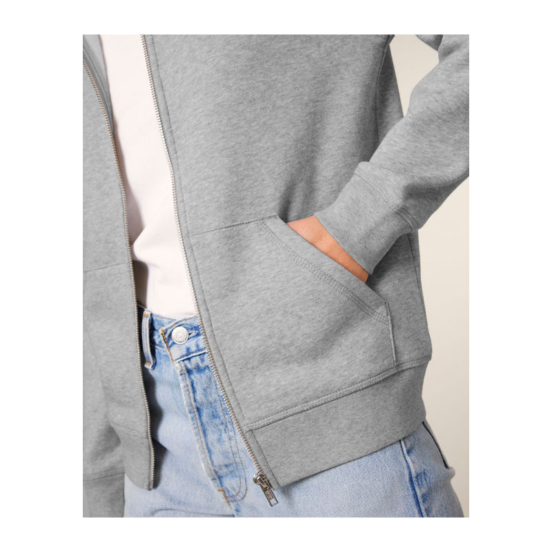 Mixer unisex zip-thru hoodie