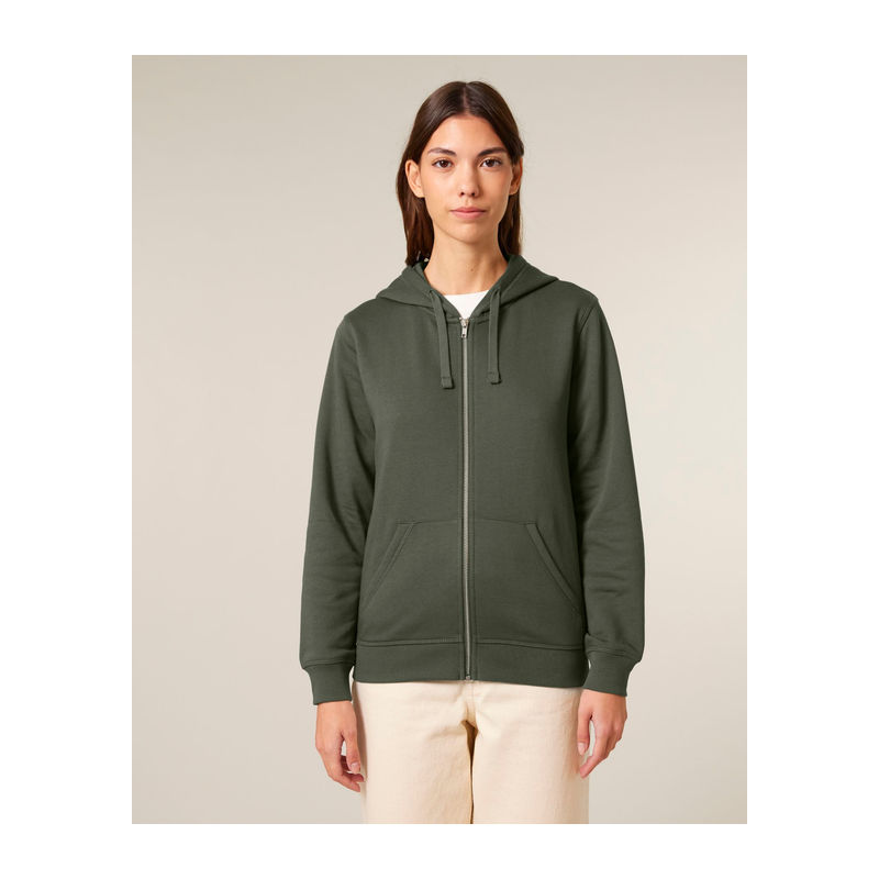 Mixer unisex zip-thru hoodie