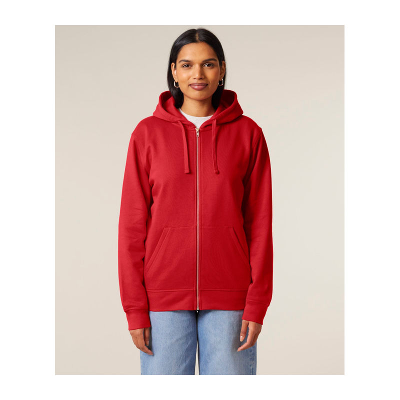 Mixer unisex zip-thru hoodie