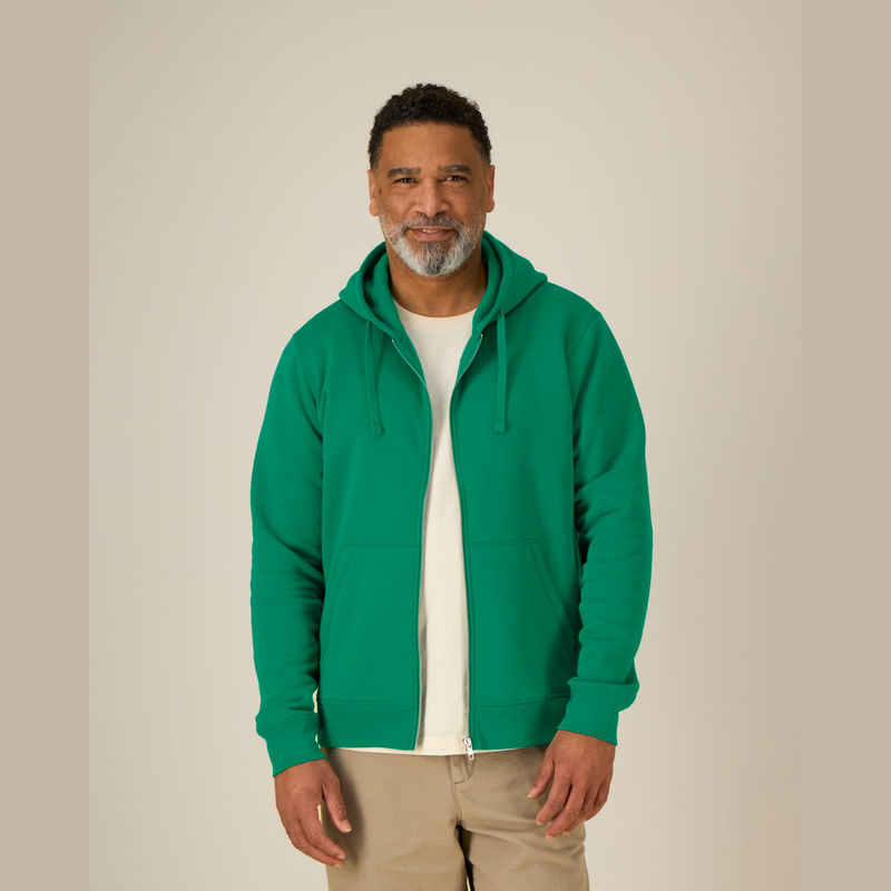 Mixer unisex zip-thru hoodie
