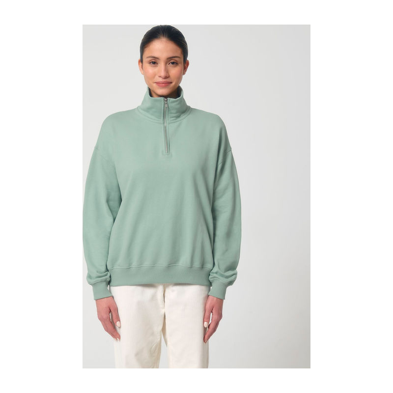 Miller Dry unisex boxy quarter zip sweatshirt