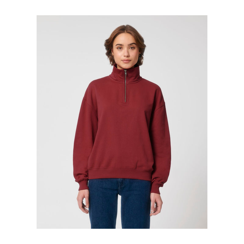 Miller Dry unisex boxy quarter zip sweatshirt