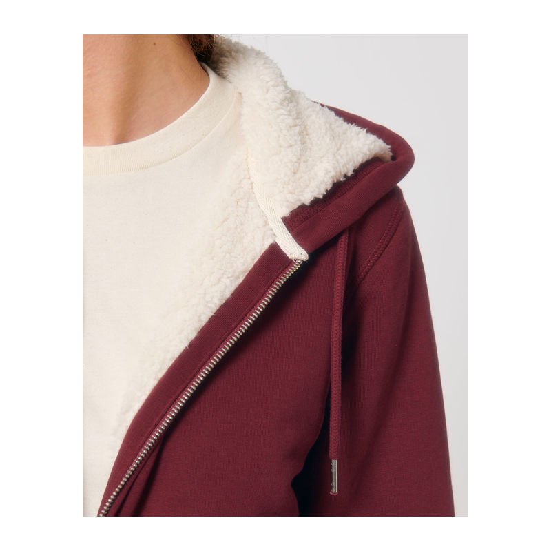 Hygger Sherpa unisex lined zip-thru hoodie