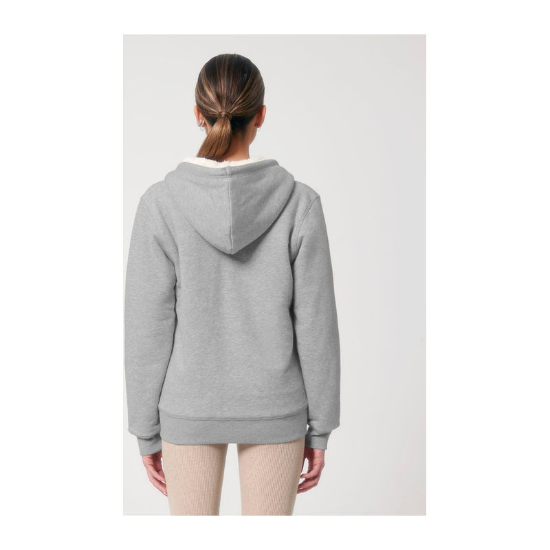 Hygger Sherpa unisex lined zip-thru hoodie