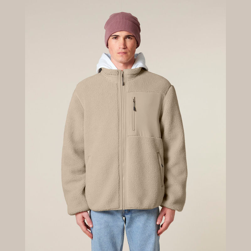 Brooker unisex relaxed fit sherpa jacket