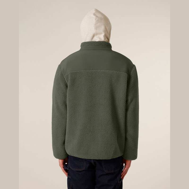 Brooker unisex relaxed fit sherpa jacket