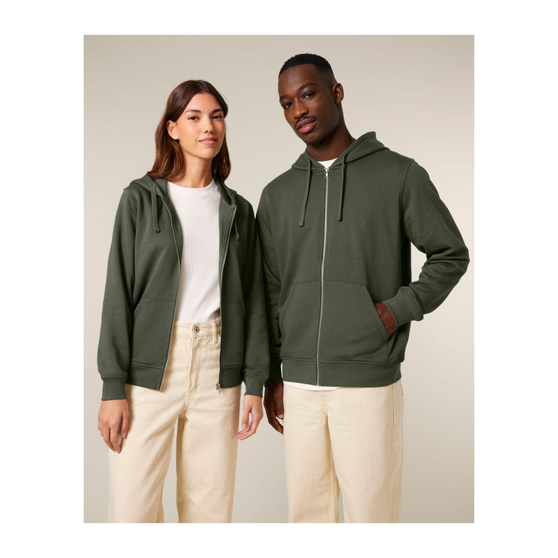 Mixer unisex zip-thru hoodie