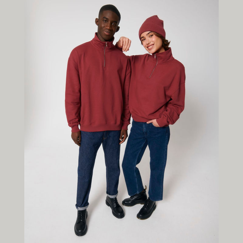 Miller Dry unisex boxy quarter zip sweatshirt