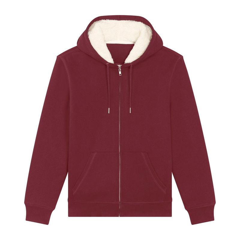 Hygger Sherpa unisex lined zip-thru hoodie