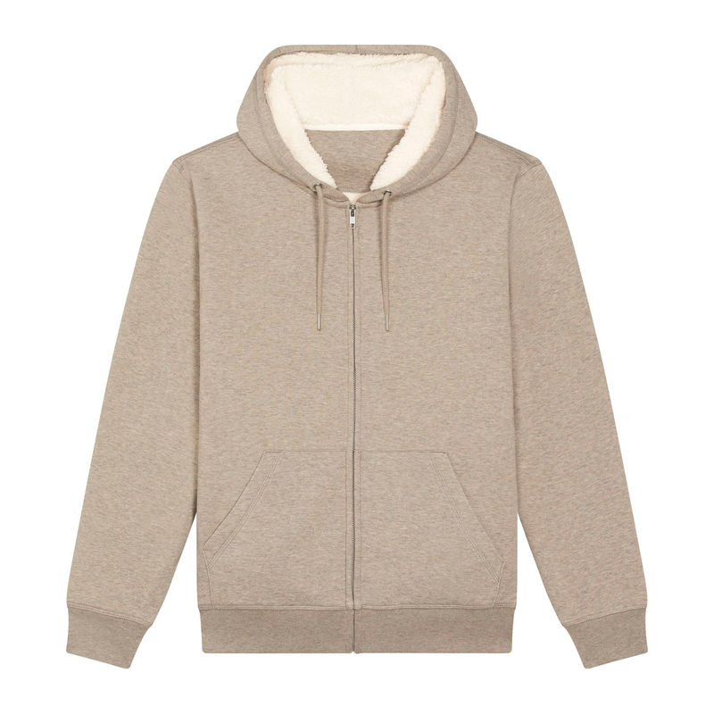 Hygger Sherpa unisex lined zip-thru hoodie