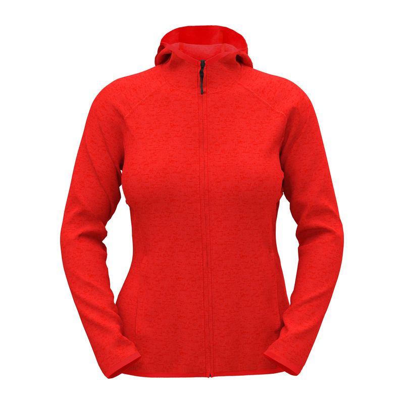 Lux Women's Hooded Knit Fleece Jacket