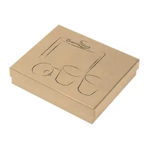 Roestvrijstalen heupflesset met twee borrelglaasje