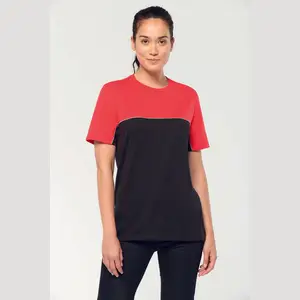 UNISEX ECO-FRIENDLY SHORT SLEEVE TWO-TONE T-SHIRT