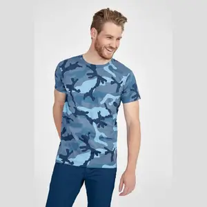 SOL'S CAMO MEN - ROUND COLLAR T-SHIRT