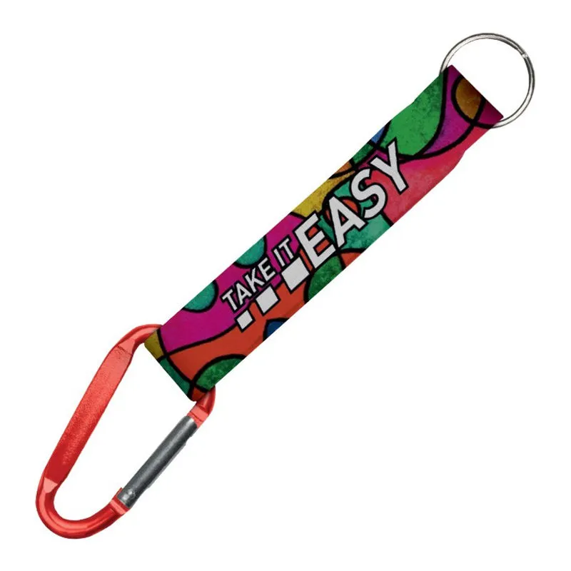 Unique carabiner RPET keychain