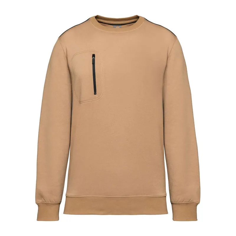 UNISEX DAYTODAY CONTRASTING POCKET SWEATSHIRT