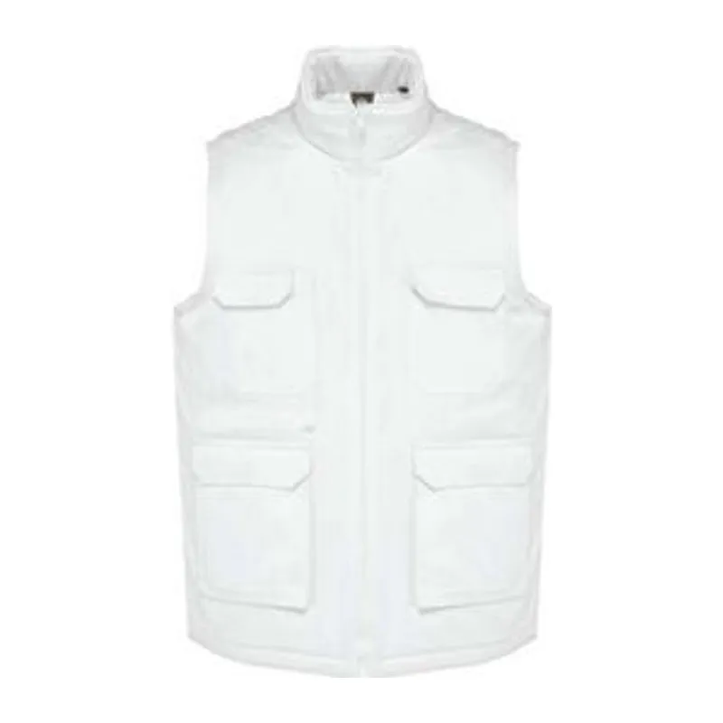 UNISEX PADDED MULTI-POCKET POLYCOTTON VEST