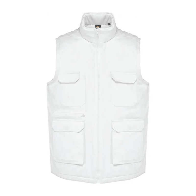 UNISEX PADDED MULTI-POCKET POLYCOTTON VEST
