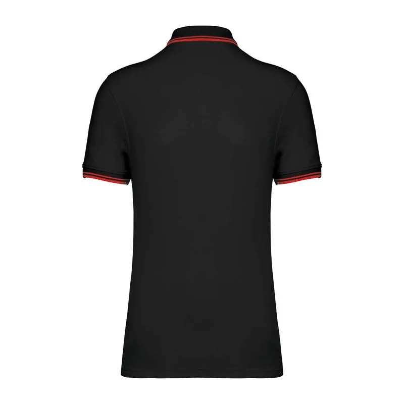 Men'S 2 Striped Short Sleeved Poloshirt