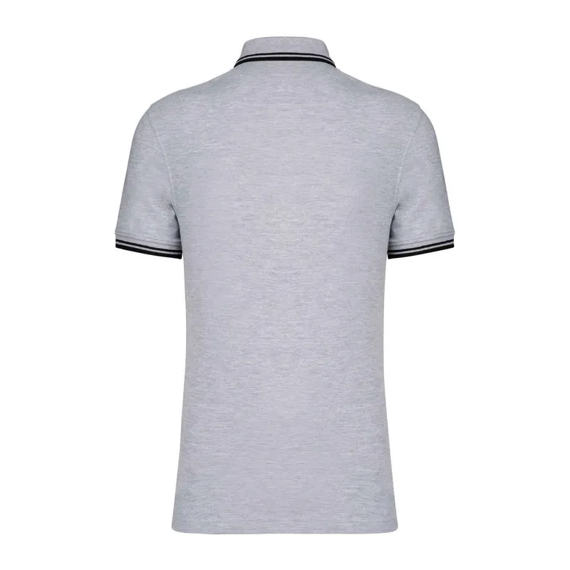 Men'S 2 Striped Short Sleeved Poloshirt