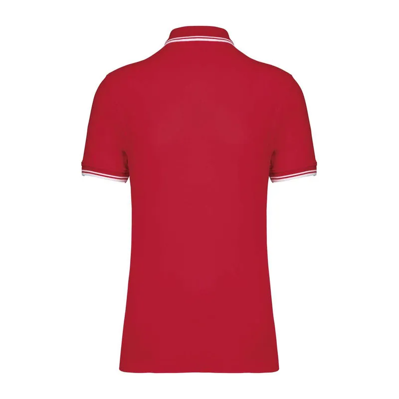 Men'S 2 Striped Short Sleeved Poloshirt
